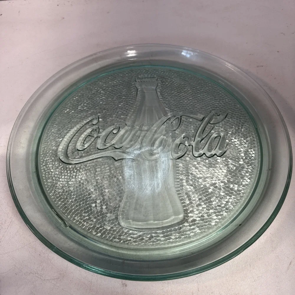 Vintage Coca Cola Logo Clear Green 13